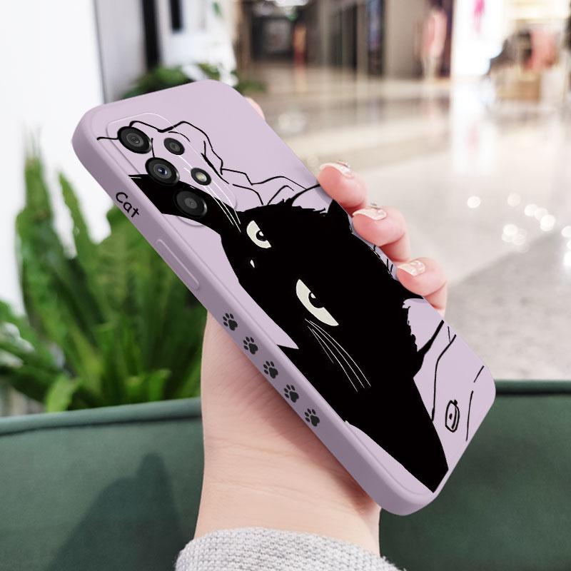 Aggrieved Cat Phone Case For Samsung A17 A56 A36 A26 A16 A06 A54 A34 A24 A14 A15 A25 A35 A55 A73 A53 A33 A23 A13 A72 A52 A32 A22