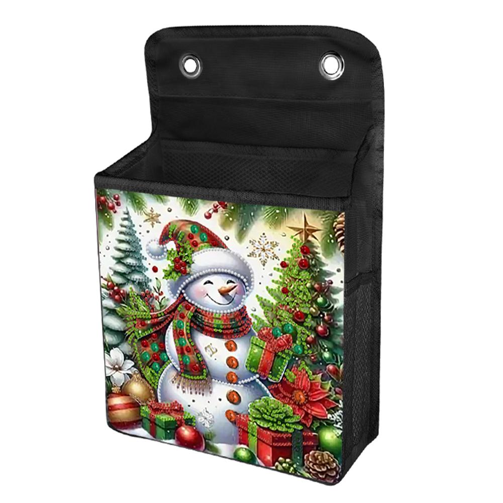Christmas DIY Diamond Art Hanging Storage Bags Canvas Diamond Painting Hanging Storage Bag Diamond Painting Wall Hanging Bags