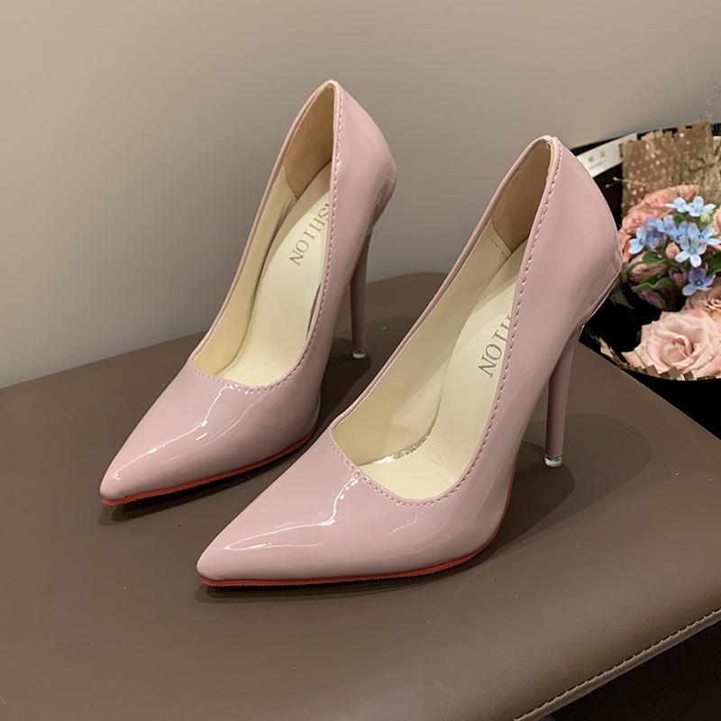 Popular Women's Red Bottom High Heels, Size 35-50, 12cm Stiletto, Large Size Professional Wedding Shoes