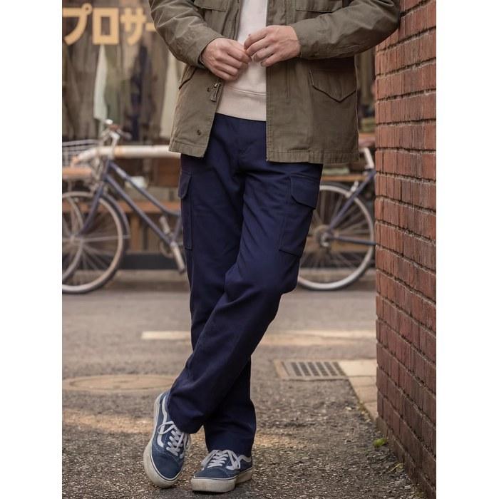 [NN NORMEN] NORMEN Combat Pants Cargo Pants Stretch Twill Royal Navy Easy Pants (BLUE, XL)