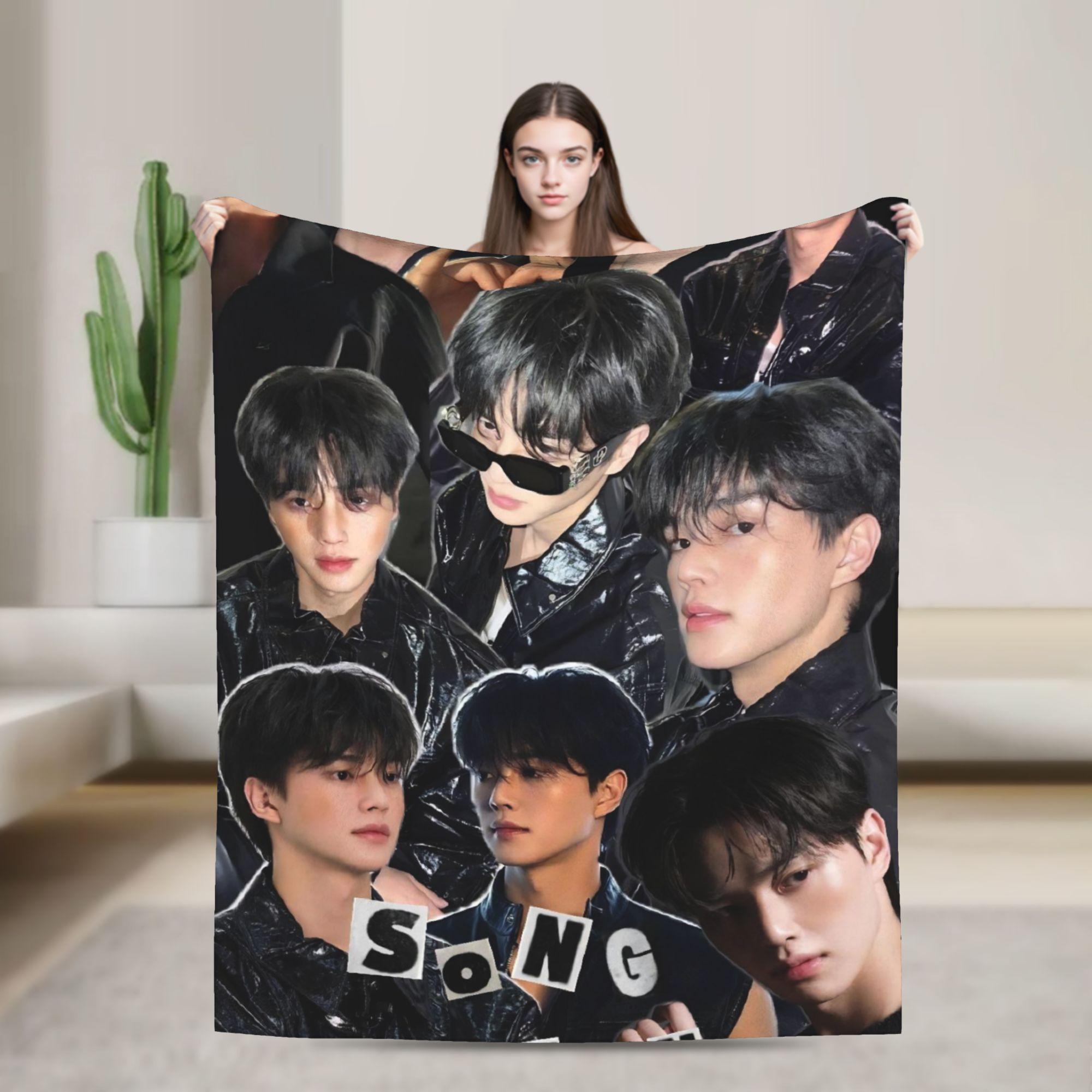 

Song Kang my demon actor Blankets Picnic Flannel Throw Blanket For Home Decor Soft Warm Design Quality Bedspread Gift 30x40in
