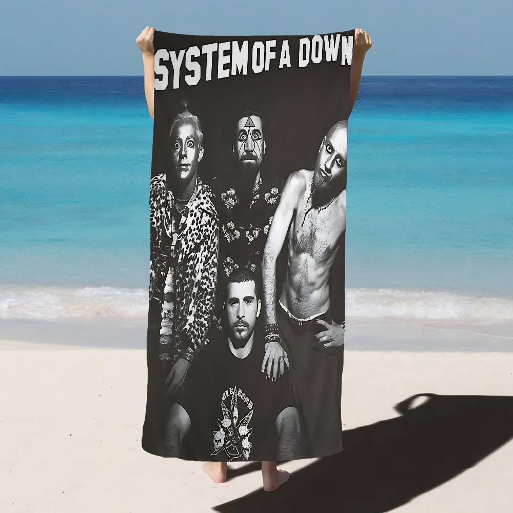 Band S-Systems of A Down Microfiber Beach Towel Absorbent Quick dry Soft Yoga Swimming Resort Mountain Climbing Towel
