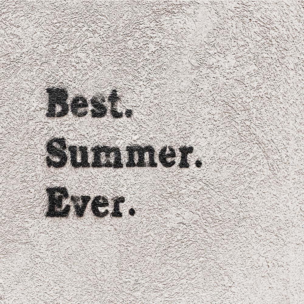 Simple Typography Art Panel, 15cm X 15cm, Small, Made In Japan, Poster, Stylish Interior Decor, Living Room, Monochrome, Natural Gray, Fabric Panel