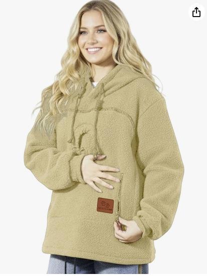 Europa, Amerika, Herbst und Winter, Männer und Frauen haben den gleichen Stil, Fleece Fleece, Lockerer Freizeit- und Wärme-Hoodie für Menschen und Haustiere.