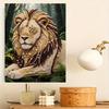 Shiny Pearl Elegant Lion Portrait DIY Painting Creative Bead Art Craft Household Wall Decoration Nice Present For Art Hobbyists Home Decor Items