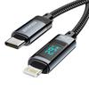 ESSAGER Digital Display 29W Fast Charging Cable for Apple 14 and iPad