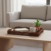 Woven Tray With Handles Imitation Rattan Kitchen Decoration Decorative Tray Basket For Remote Control Book Breakfast Living Room