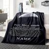 New Moon Energy Renewal Cozy Personalized Blanket Customize Your Name Soft Cozy Versatile For Sofa Couch Office Bed Picnics Allseason Use Modern Style