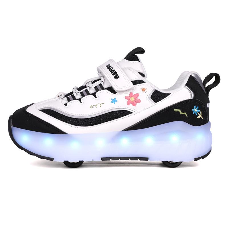 2025 Boys' & Girls' Spring/Fall Detachable Four-Wheel Roller Skate Shoes