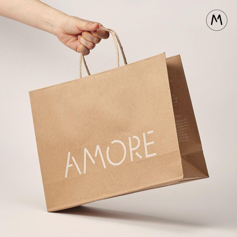 Amore Eco-friendly Shopping Bag 100% Recycled Paper (Select Size S or M)
