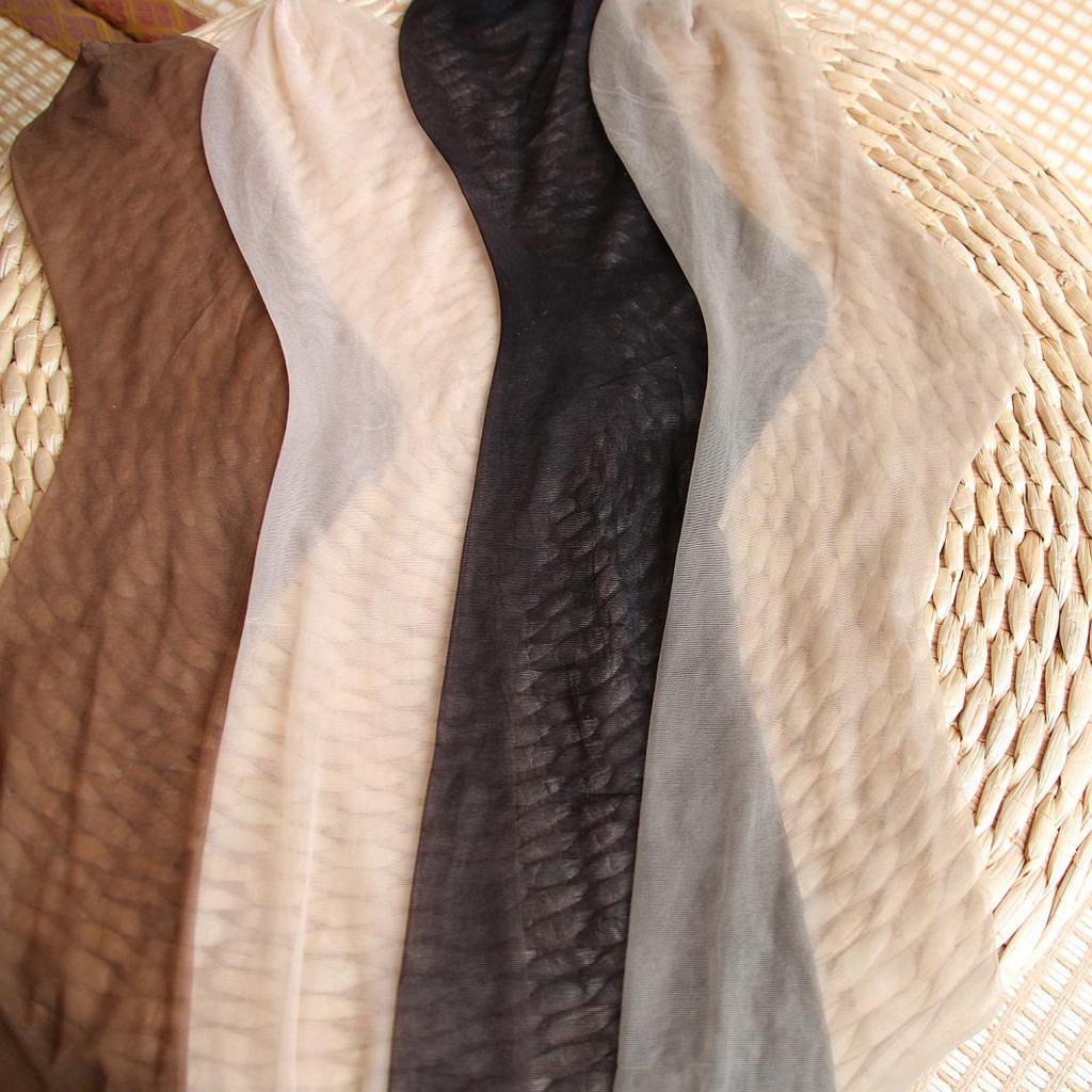 Women's Ultra-thin Over-the-Knee Sheer Black Silk Stockings - Silky, Transparent Toe, Trendy and Sexy