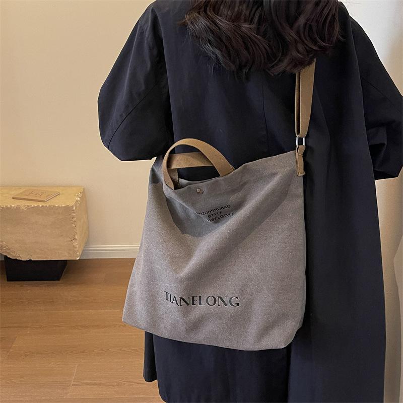Geantă portabilă de pânză Geantă de umăr pentru navetă de mare capacitate Geantă de tip Crossbody Class pentru femei