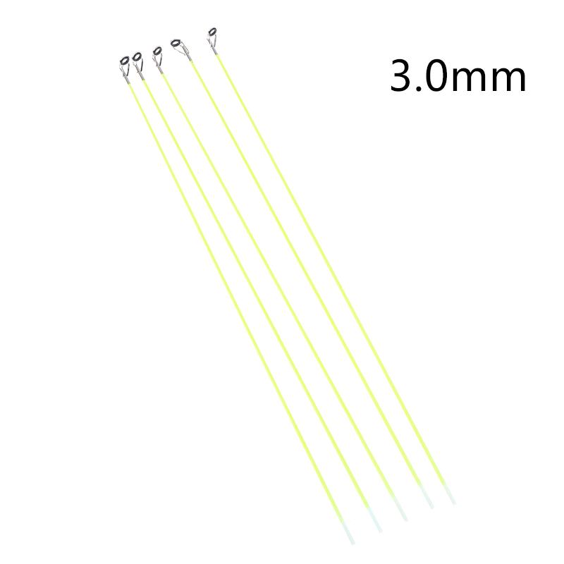 5Pcs 42Cm Boat/Raft Rod Tip Spare Tail Fiberglass Refit Replacement Fishing Rod Tip With Top Ring Fishing Gear Accessories