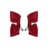 2pcs 3D Fabric Bowknot Hair Clips for Toddler Girls Princess Core Ruffled Side Clamps Non-Toxic Cute Kids Hair Accessories