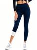 Autumn/Winter High Waist Velvet Lined Yoga Pants - Slimming, High Elastic, Warm Sportswear for Outdoor Activities