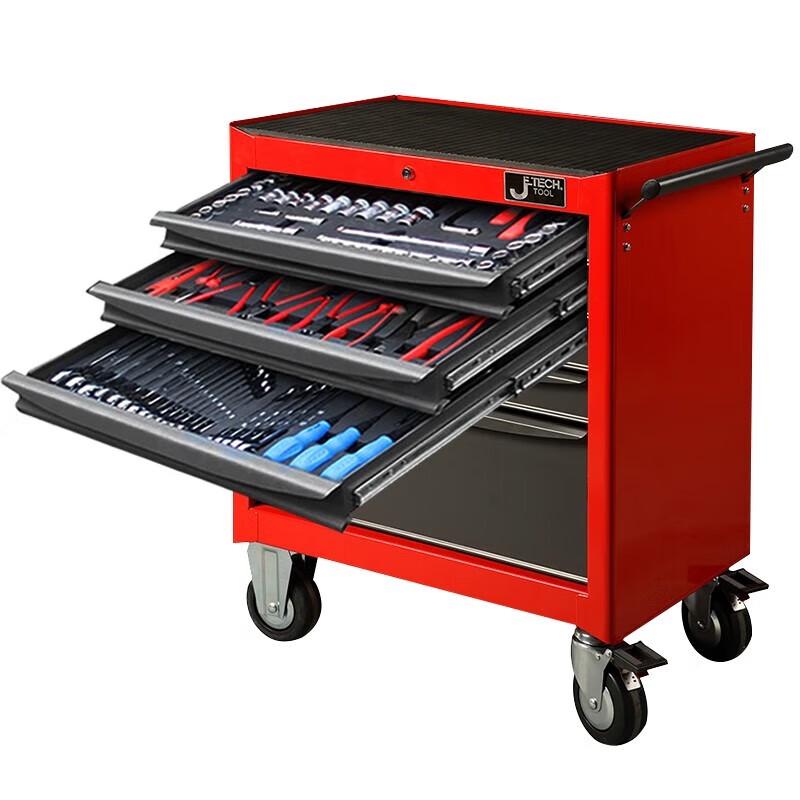 SMVP 3-Tier Multi-Function Rolling Tool Cart with 200-Piece Set CN plug (adapter included)