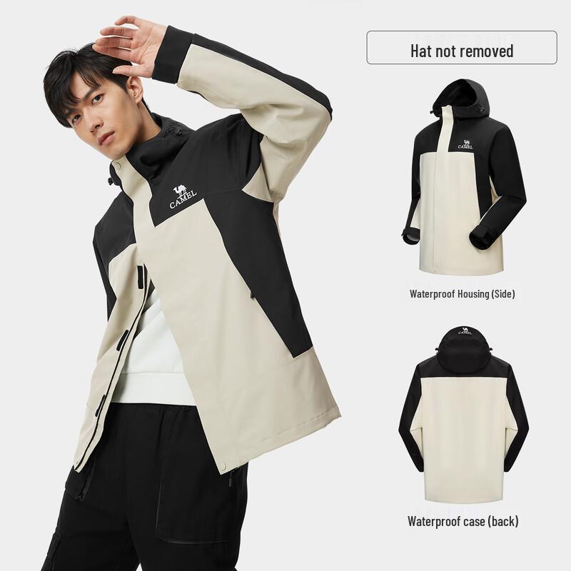 Camel Unisex Single-Layer Windbreaker Jacket