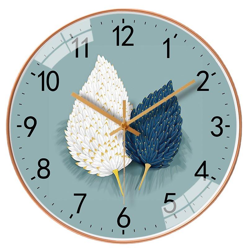 8" Light & Shadow Silent Wall Clock – Fashionable Home & Living Room Decor