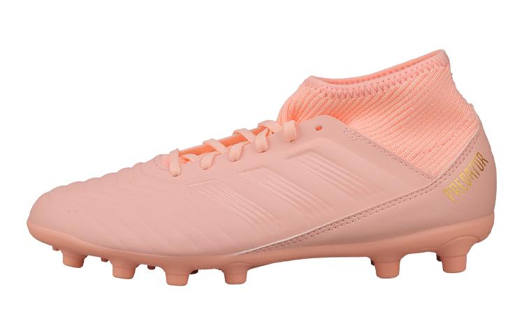 

Adidas 18.3 Slip Resistant Abrasion Resistant Low top Kids Soccer Shoes Pink Kids BB6990 33