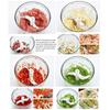Garlic Chopper Portable Food Mincer Manual Cutter for Kitchen Food Chopper Tool for Ginger Chili Onion Salad Masher Hand Blender