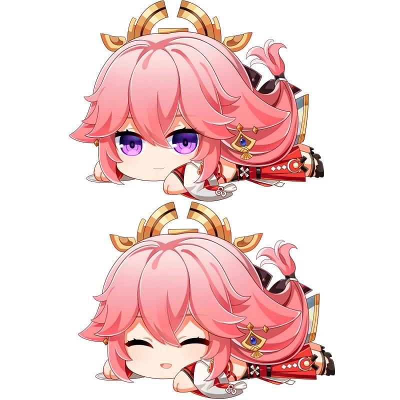 Genshin Impact Plush Pillow Anime Plushie Sofa Cushion Paimon Amber Lumine Keqing Klee Barbara Cartoon Stuffed Toy Birthday Gift