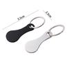 Stainless Steel Decorative Shopping Trolley Token Keychain Coin Holder DIY Shopping Cart Tokens