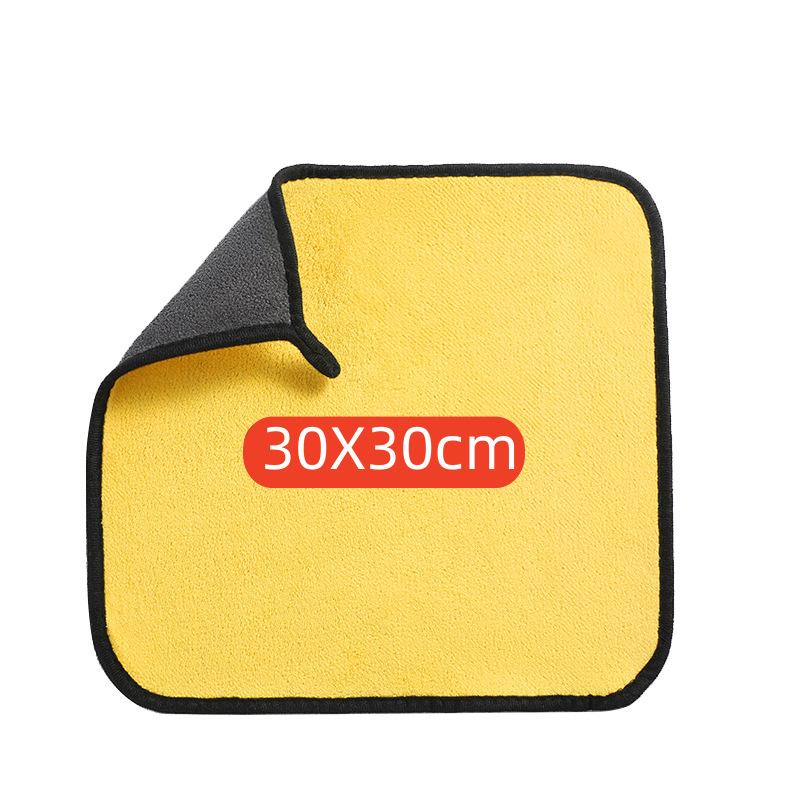 

Двоколірна вологопоглинаюча потовщена тканина для чищення автомобільної фарби, яка не пошкоджує лакофарбове покриття автомобіля. Тканина для миття скла 30*30cm