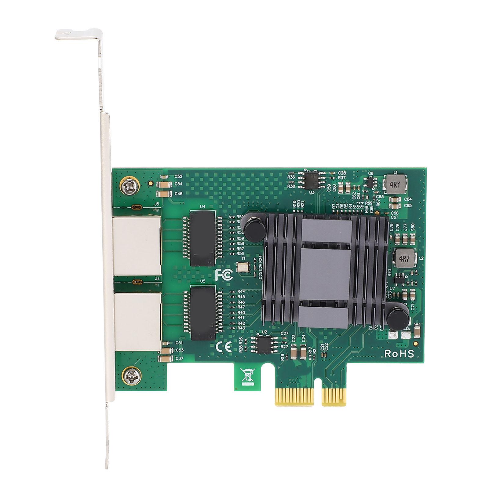 

Двопортова гігабітна мережева карта PCIe X1 RJ45 для чипсету 82575 Ethernet-карта для Win для Linux для