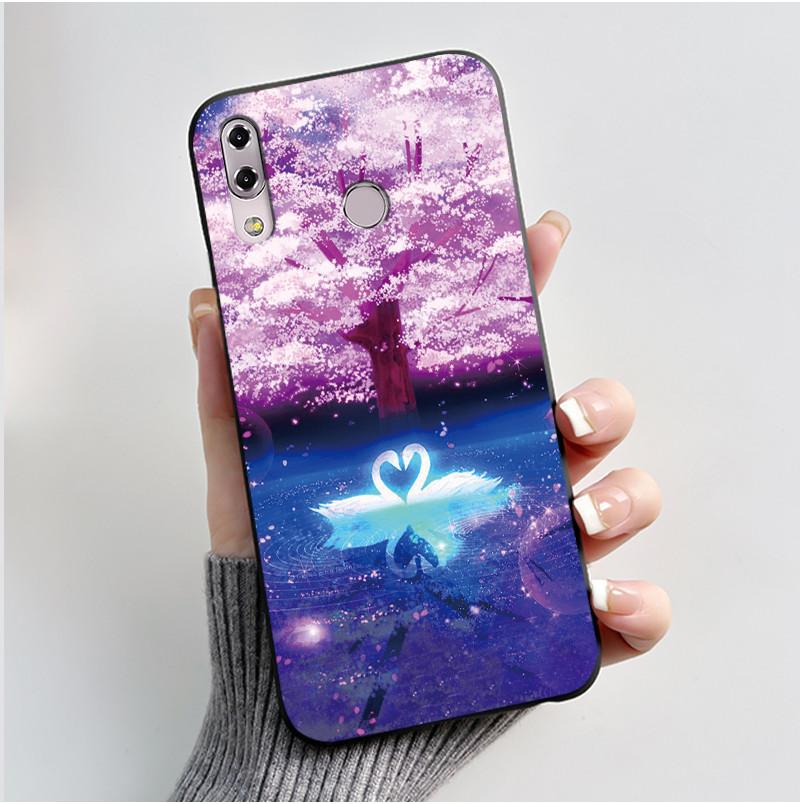 Case For Asus ZenFone 5 5z ZS620KL ZE620KL Capa Coque Cute Cartoon Printing Shell Protective Cover Soft Silicone Black Casing