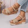 Fashion Shoes for Women Summer Fashion Platform Wedges Buckle Strap Non-slip Sandals Casual Plus Size 36-41 Women Footwear 2025