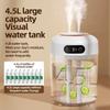 4.5L Air Humidifier Professional Large Capacity USB Household Double Mist Aromatherapy Humidifier with Remote Control Timer