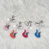 Guitar Guitar Keyring Star Musical Instrument Keychain Guitar Key Chain  Musician Jewelry Gift