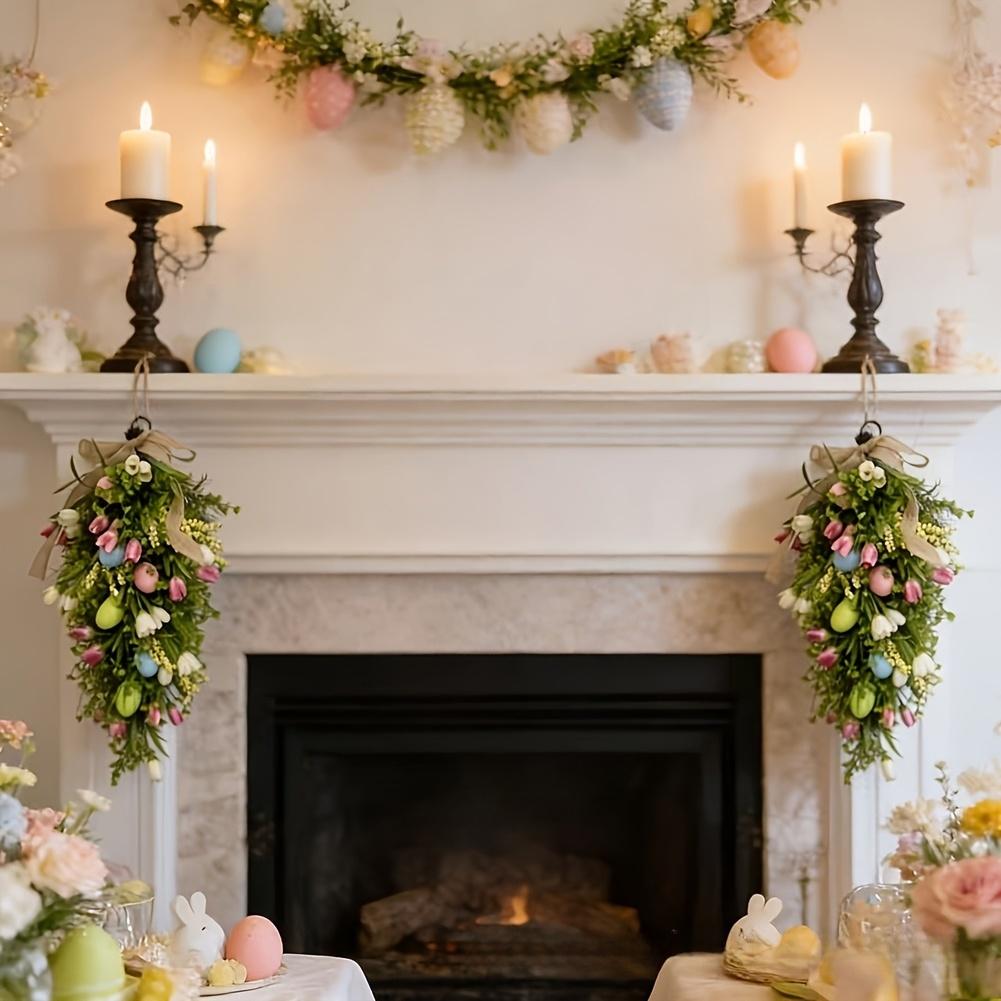 

60CM Tulip Hanging Decor for Mother Day Festive Decor DIY Party Setup Plastic Floral Accent for Indoor Outdoor China Mainland
