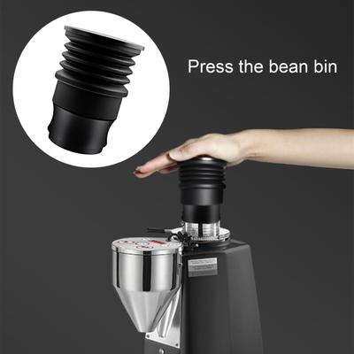 Coffee Grinder Hopper Food Grade Labor-saving Silicone Hand Press Type Coffee Grinder Blowing Bean Bin for MAZZER Mini A/Mini B