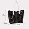 Gothic Style Cross Pattern Tote Bag Fashionable Large Capacity Casual Daily Shoulder Bag for Outdoor Commute
