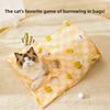 Cat Toy Pet Self-amusement Zippered Bag Toy with Sound Paper, Durable and Chewable Mouse Fur Plush Ball Set, Cat Tunnel, Cat Passage