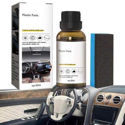 30ml Agente de reforma de carro Agente de revestimento de plástico reformado Painel de cera Cristal interior automotivo Suprimentos de revestimento renovados
