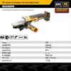DeWalt 20V MAX* XR Brushless Flat Head 125mm Angle Grinder CN Plug (adapter Included)