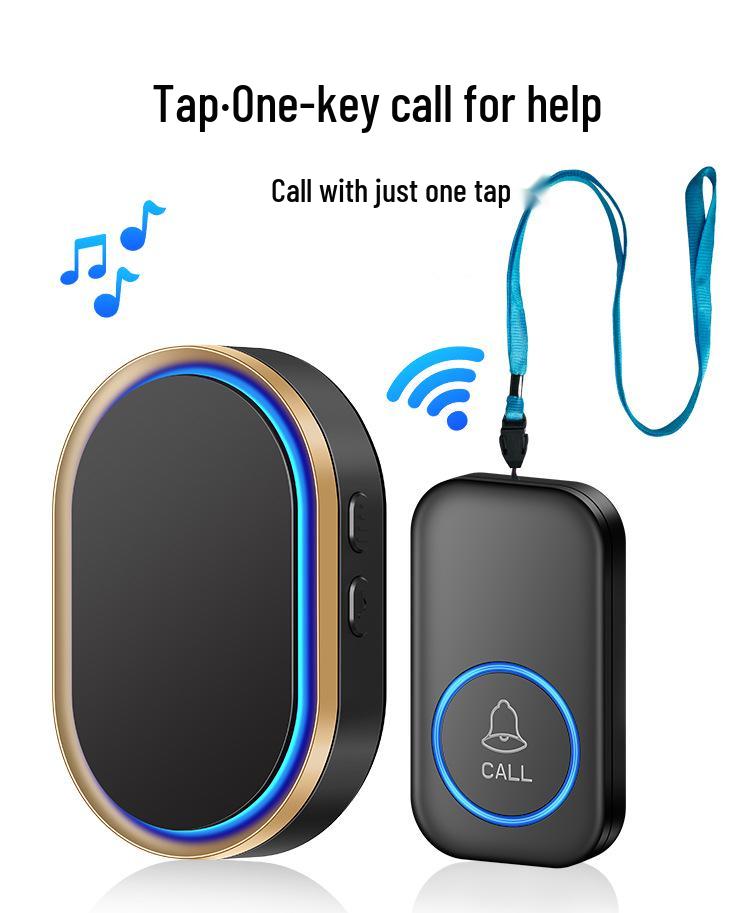 Smart Wireless Doorbell: One-Button Call Service for Apartment or Elderly SOS