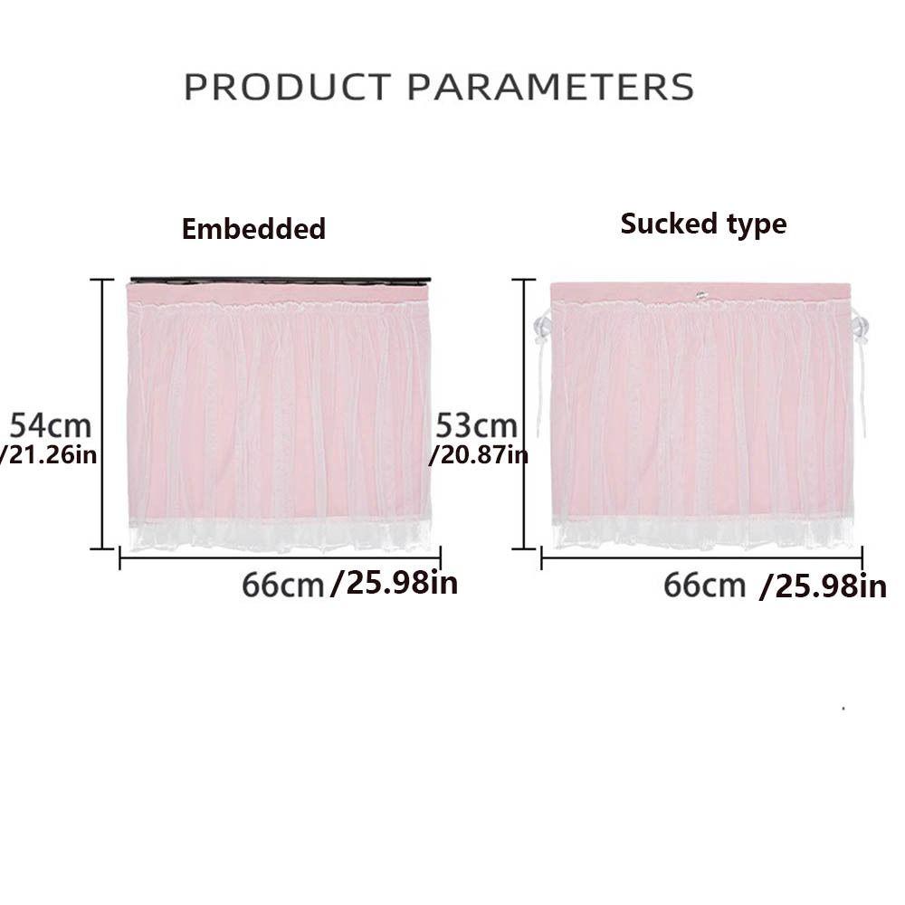 Lace Car Sunshade Curtain Suction Cup Vehicle Privacy Shades Baby Car Sunshades  Rear Seat