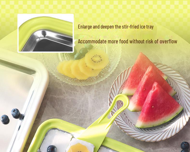 Máquina casera para hacer hielo frito y yogur: un regalo de verano compacto y sin enchufes para niños.