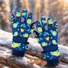 Waterproof Warm Gloves Cartoon Kids Gloves Unisex Winter Snowboard Gloves  Outdoor