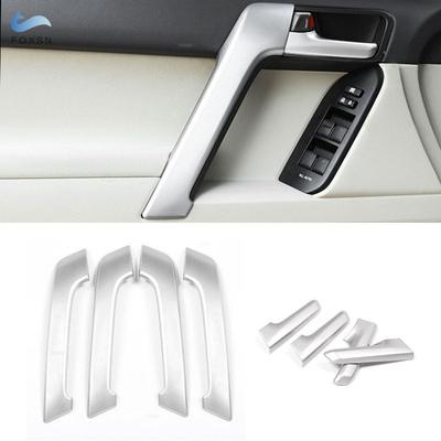 For Toyota Land Cruiser Prado FJ150 150 2010-2018  Car ABS Chrome Inner Door Armrest Handle Cover Inner Door Bowl Pull Trim