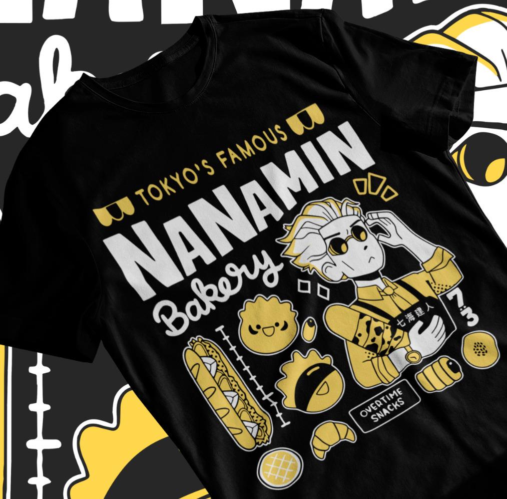 Jujutsu Kaisen Nanami Kento Bakery Anime JJK TShirt Gojo Satoru Shirt Soft Tee 2026 New Cotton Summer Tshirt S