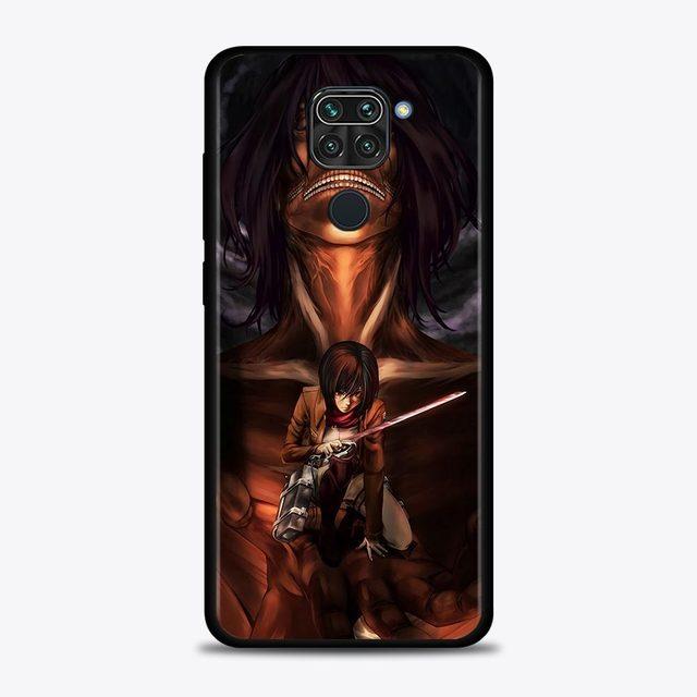 Case For Xiaomi Redmi Note 11 9 8 10 Pro 9s 8t 7 10pro Max Coque For Redmi 11 9 9c 9a 8 8a 7 7a Cover Attack On Titan Anime