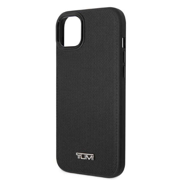 Tumi Tuhmp14Srbak iPhone 14 / 15 / 136,1 Czarny/Black Hardcase Leather Balistic Pattern Magsafe