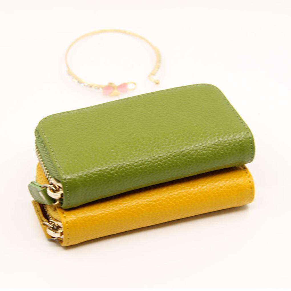 Leather Key Case Card Holder Zipper Purse Universal Holder Organizer Vintage Premium Multifunctional Unisex Purses