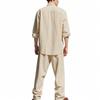 Linen Men's Casual Suit Loose Shirt and Pants Suit Men's Matching Sets Suits and Separates Tracksuits Man Clothes for Man