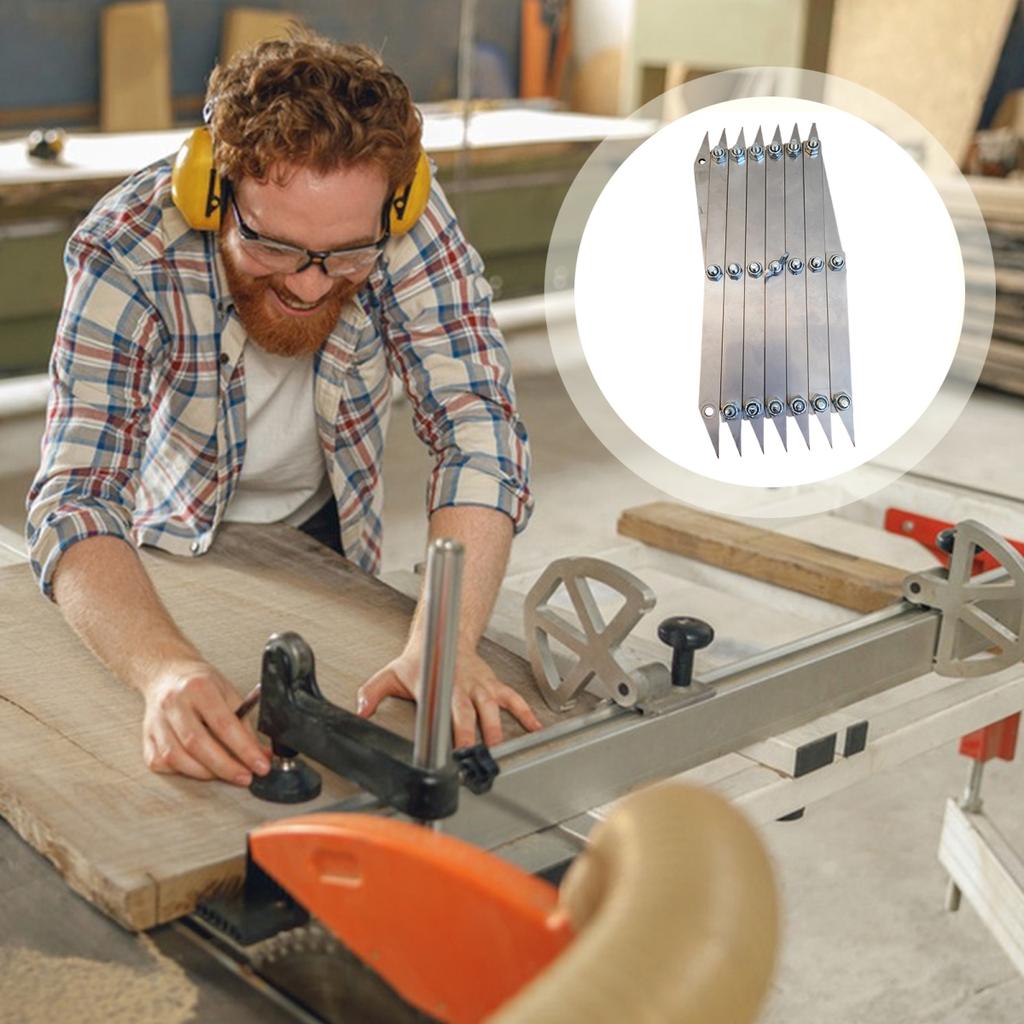 Yousheng 1/2Pcs 7 Point Woodworking Center Finder Marking Tools Sturdy Construction User-Friendly Design High Accuracy Equal Spacing Layout Tools