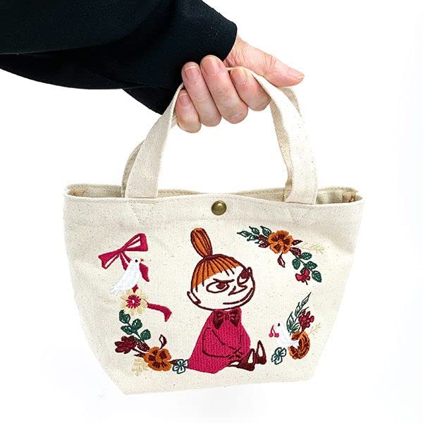 Hapitas Canvas Mini Tote Lunch Flower Natural Bag, Bag, Moomin, Women's, MC15, Gift,